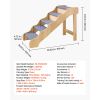 5-Step Wood Pet Stairs for Beds & Sofas