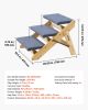 3-Step Wood Pet Stairs for Beds & Sofas #2