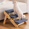 3-Step Wood Pet Stairs for Beds & Sofas #2