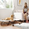 Elevated Mesh Dog Bed for Large Breeds, Beige