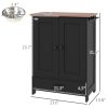 Raised Bowl Feeding Station with Storage Cabinet