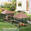 Large Outdoor Dog Kennel with Two Private Rooms
