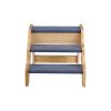 3-Step Wood Pet Stairs for Beds & Sofas