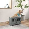 Dog Food Storage Cabinet with Bowls & Dog Feeding Station, G