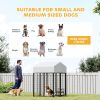 Outdoor Dog Kennel with Roof for Small to Medium Dogs