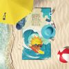 Pekingese Beach Towel in Red