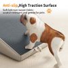 Gray Split Ottoman Foldable Wood Pet Stairs