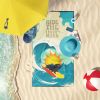 Pekingese Beach Towel in Black