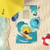 Boston Terrier Beach Towel & Blanket