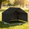 Outdoor Dog Shade Shelter with Canopy, Black