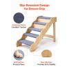 5-Step Wood Pet Stairs for Beds & Sofas