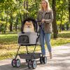 3-in-1 Pet Stroller with Removable Carrier
