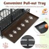 Heavy-Duty Foldable Metal Dog Cage with Rolling Casters, Bla