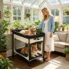 Elevated Dog Bed with Waterproof Oxford Bottom Den