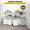 Rolling Airtight Pet Food Storage Bins, Set of 3