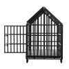 55" Heavy Duty Dog Crate with Lockable Wheels