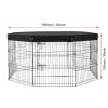 Octagon Dog Playpen with Weatherproof Top Cover