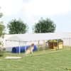 Large Dog Outdoor Kennel with Waterproof Roof
