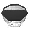 Octagon Dog Playpen with Weatherproof Top Cover