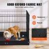 Foldable Metal Dog Playpen with Oxford Floor Pad