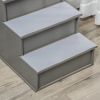 Cushioned Pet Stairs for Couch & Bed, Grey