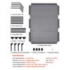 Elevated Cooling Bed for Large Dogs, Gray