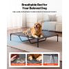 Elevated Cooling Bed for Large Dogs, Gray