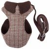Houndsome Reversible Plaid Harness & Leash Set