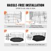 Foldable 8-Panel Dog Playpen with Washable Bottom Pad