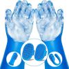 Navy Blue Grooming Glove & Brush Set