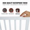 Foldable Freestanding Dog Gate, White