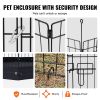 Foldable Metal Dog Playpen with Oxford Floor Pad