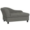 Tufted Storage Sofa Bed in Gray