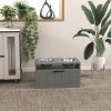 Elevated Dog Bowls with Slow Feeder Mat and Storage Drawer