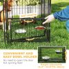 Large Outdoor Dog Kennel with Two Private Rooms