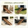 Foldable 10-Step Dog Car Stairs, Brown