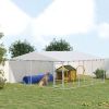 Outdoor Dog Kennel with Waterproof Roof
