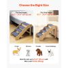 4-Step Wood Pet Stairs with Non-Slip Fabric Treads