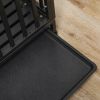 44" Rolling Metal Dog Crate with Locking Wheels & Tray