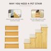Cushioned Pet Stairs for Small Dogs & Cats