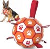 Strapped Soccer Ball Tug Toy, Red