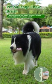 Silicone Sausage Chew & Teeth-Cleaning Toy