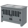 Dog Food Storage Cabinet with Bowls & Dog Feeding Station, G