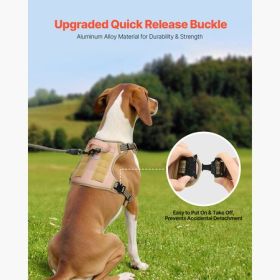 No-Pull Tactical Dog Harness, Brown