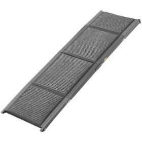 Foldable Dog Car Ramp with Non-Slip Traction