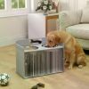 Elevated Dog Bowls with Storage Cabinet & Slow Feeder