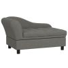 Tufted Storage Sofa Bed in Gray