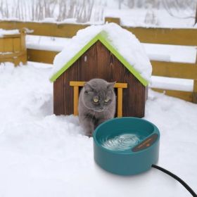 Heated Water Bowl for Dogs & Cats - Green