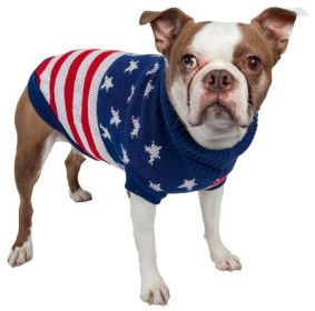 Patriot Star Ribbed Turtleneck Sweater