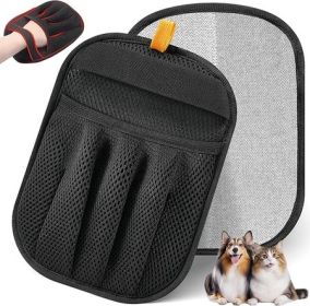 Electrostatic Pet Hair Removal Glove - Black